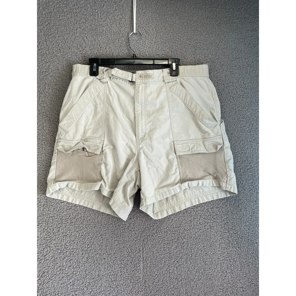 Columbia  Shorts‎  Mens Khaki Tan Large Swim Trunks Fishing